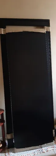 Porta e portal em alumínio preto