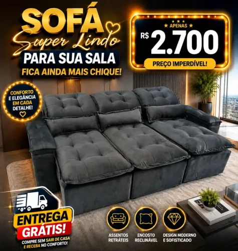 Sofá em promoção