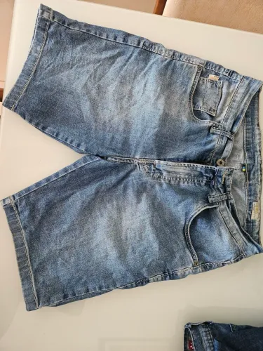 Bermuda jeans Azul