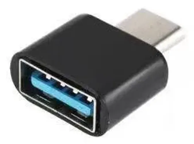 Adaptor c/ USB-C (macho) p/ USB 3,0 (fêmea) p/ Nintendo Switch Lite ou telefone celular