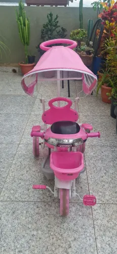 Triciclo infantil rosa