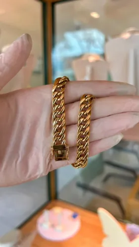 PULSEIRA GROUMET OURO 18K