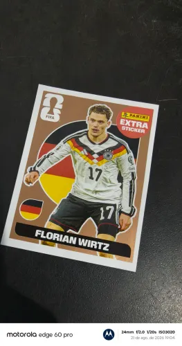 Figurinha Extra Sticker Florian Wirtz - Copa do Mundo 2026 Panini Original