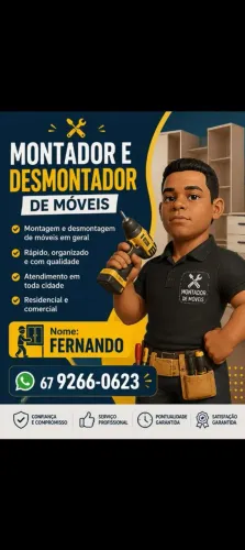 Montador de móveis profissional