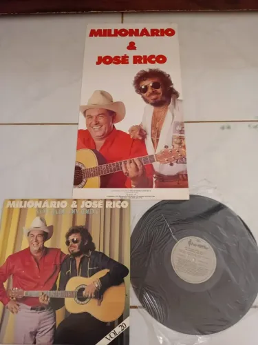 MILIONÁRIO & JOSÉ RICO - VONTADE DIVIDIDA VOL. 20 - LP VINIL + MATERIAL PROMOCIONAL