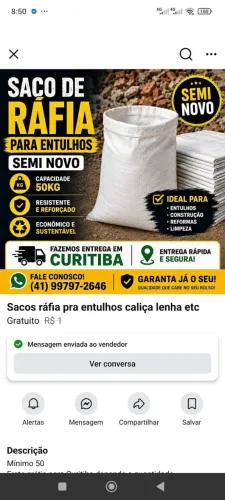 Sacos de ráfia