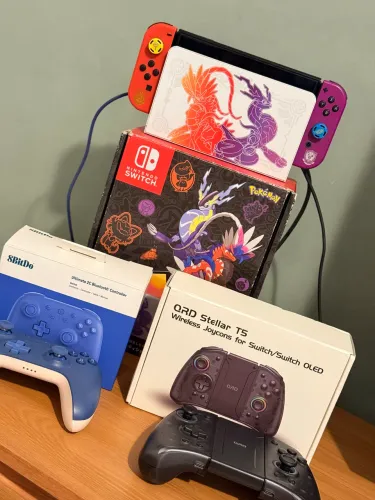 Nintendo Switch OLED DES-BLO-QE-A-DO Pokémon Scarlet & Violet Edition Completo 