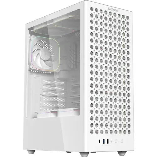  Gabinete Gamer Aerion Arch III White GAB110 *Sem Fan Led* - WZetta