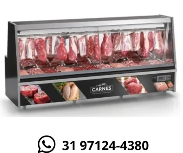 Balcão de Açougue 3M Preto Gelopar 220v