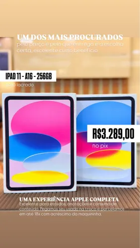 IPAD 11 - 128GB ou 256GB - novo