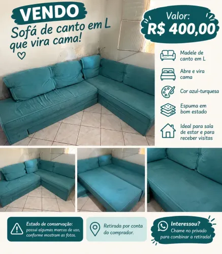 Sofá de canto L