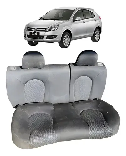 Jogo De Banco Traseiro Jac J3 Hatch 2014 Original (usado) Preto