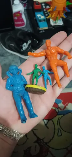 Lote Bonecos Antigos Anos 70/80 - Heróis Pepsi Gulliver 1981 E Plástico Bolha
