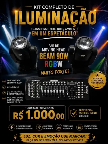 MovingHead 90w + Mesa DMX