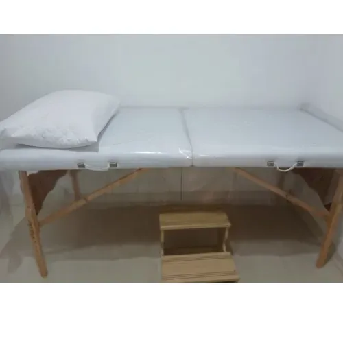 Maca Legno SPA branca 80 cm + escada de madeira