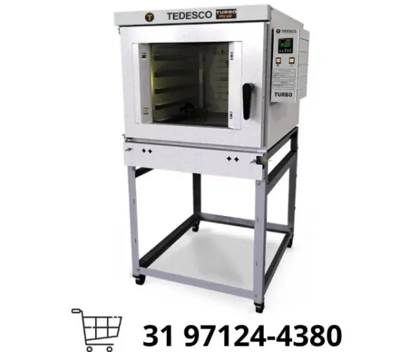 Forno Turbo 5 Esteiras a Gás Tedesco