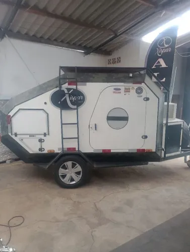 Mini trailer fibra muito leve