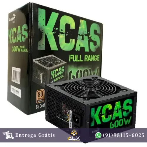 Fonte Gamer Kcas 600w 80 Plus Bronze Pfc Ativo Aerocool *ENTREGA GRÁTIS*