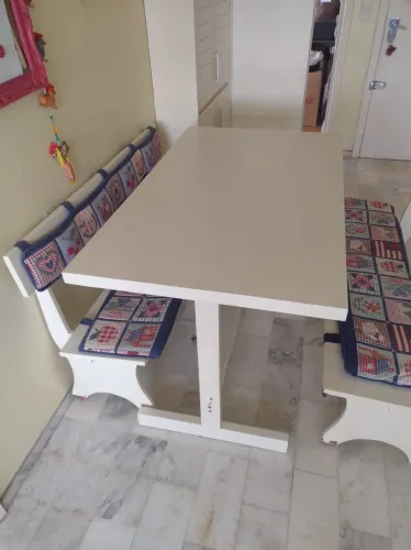 Mesa madeira branca 1,20x0,70x0,79