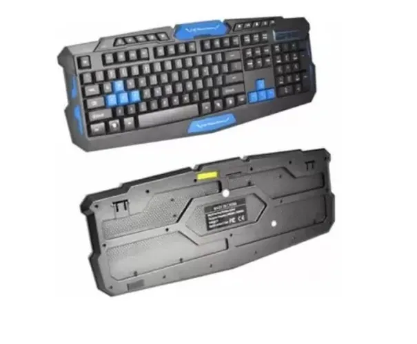 Kit Teclado E Mouse Gamer Sem Fio Wireless 2 4ghz 3200dpi HK8100 B Max