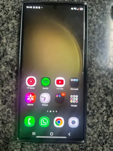Galaxy S23 Ultra 512GB Verde - completo: caixa, nota fiscal e capa