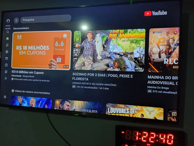 TV Panasonic 50 polegadas funcionando tudo normal