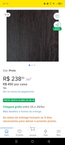 Piso laminado 12 mm novo