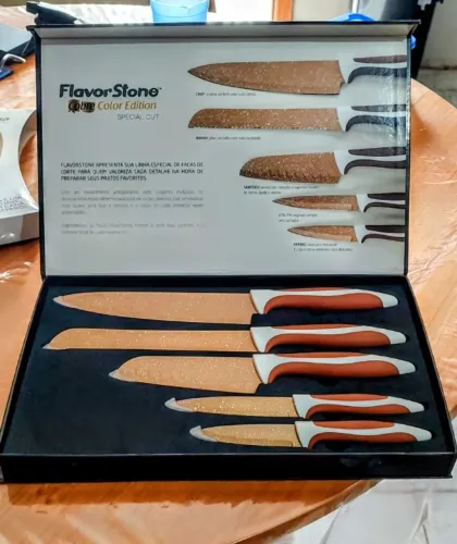 Conjunto de Facas Special Cut Cobre Color Edition Polishop