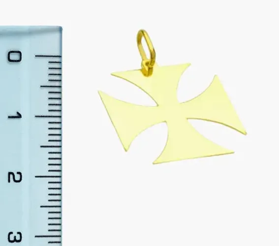 Pingente Vasco Ouro 18 Kilates Peso 2.00 Gramas 20 mm