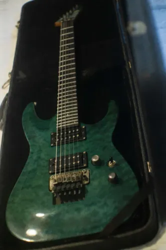 Guitarra Ltd Mh100qm - aceito trocas (tonex, guitarra, violao,
