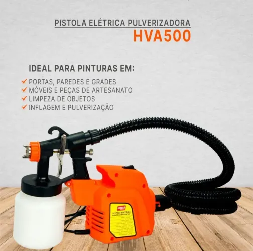 Compressor Pistola Elétrica Pulverizadora HV500 