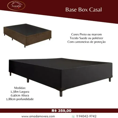 Base Box casal, a pronta entrega 