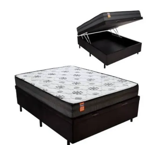 Cama Box Casal com Baú