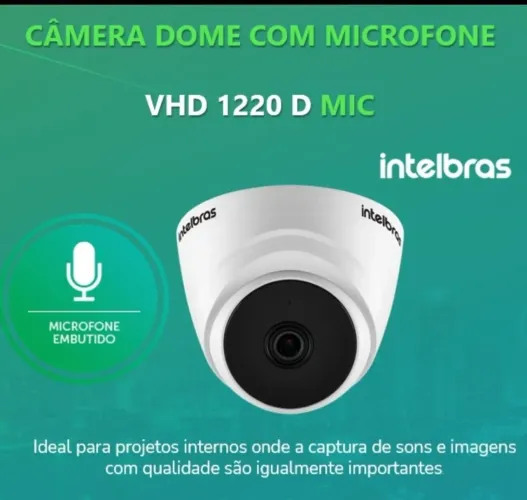 Camera Intelbras microfone embutido