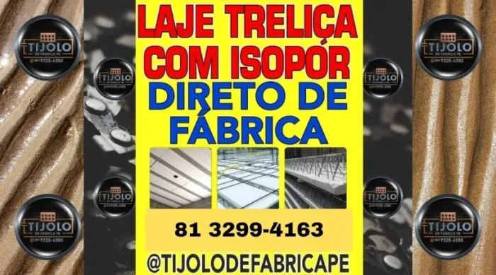 laje com isopor entrega garantida