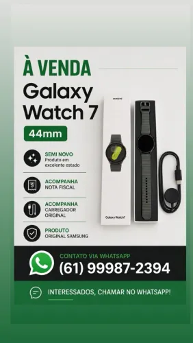 Samsung Galaxy Watch 7 44mm Original - Seminovo