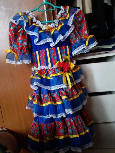 Vestido caipira infantil