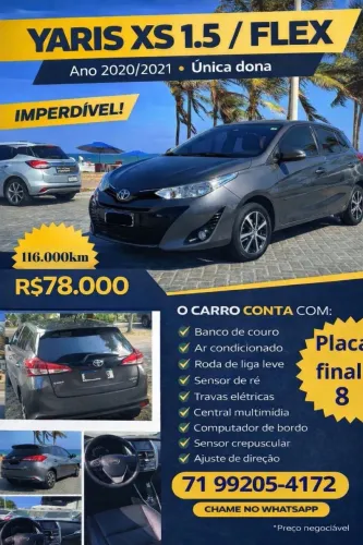 Toyota Yaris XS Connect 1.5 Flex 16V 5P AUT 2021