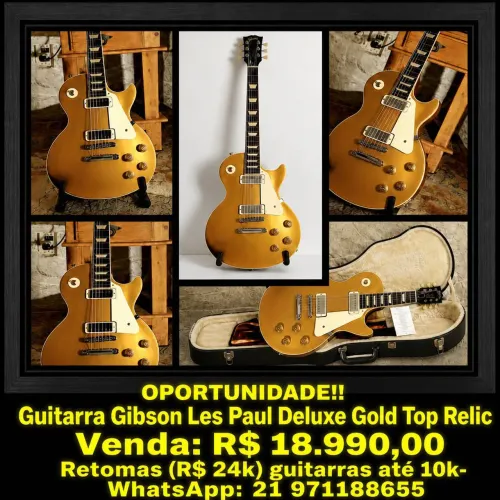 Guitarra Gibson Les Paul Deluxe Gold Top 