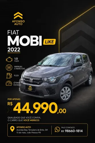 Fiat Mobi Like 1.0 Fire Flex 5P. 2021