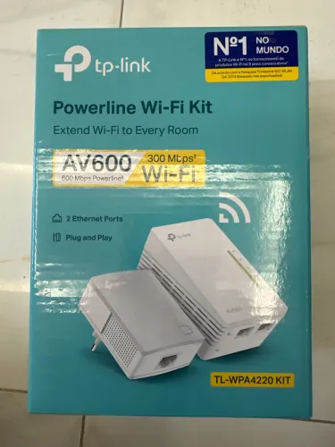 Powerline Wi-Fi Kit TP-Link TL-WPA4220 AV600 - Leve Internet pelo Fio Elétrico