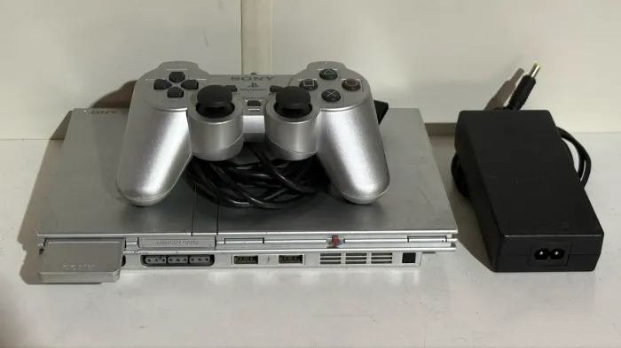 Ps2 slim prata com mod hd interno