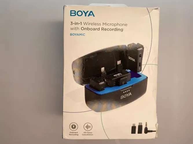 Microfone Boya Lapela Boyamic Câmera Android Ios Preto