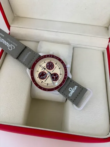 Omega Speedmaster MoonSwatch Mission to Mars 42mm Premium Top 100% Funcional