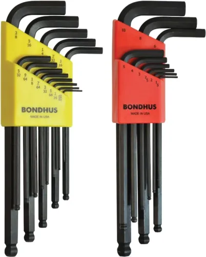 Conjunto de chaves L Bondus 2019 Balldriver 1,5-10 mm e 0,050-3/8 - Bondhus