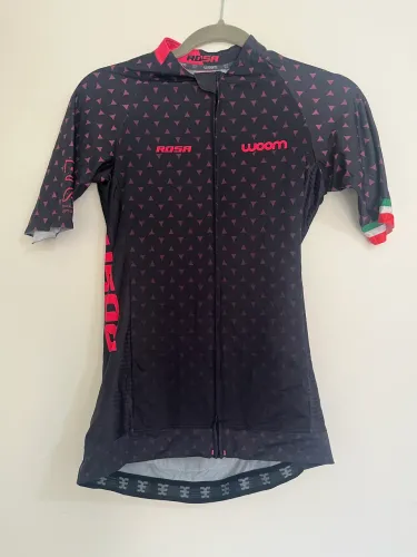 Roupa bike camisa feminina rosa tamanho M 