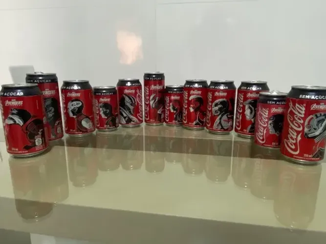 Coleção Latas Coca Cola Vingadores Ultimato.