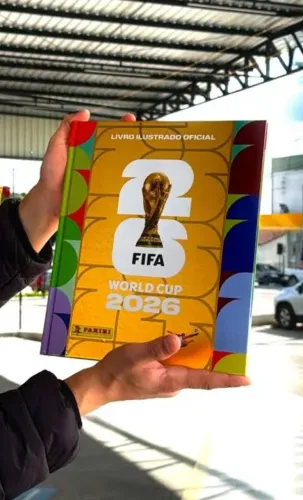 Álbum Copa do Mundo 2026 Capa Dura Oficial Oficial Ouro