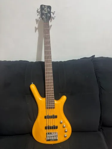 Baixo Warwick Corvette, 5 cordas, ano 2001, ativo, raridade.