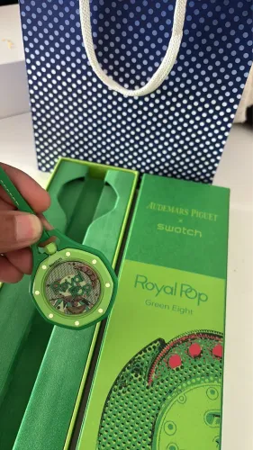Swatch x Audemars Piguet Royal Pop Green Eight FULL SET